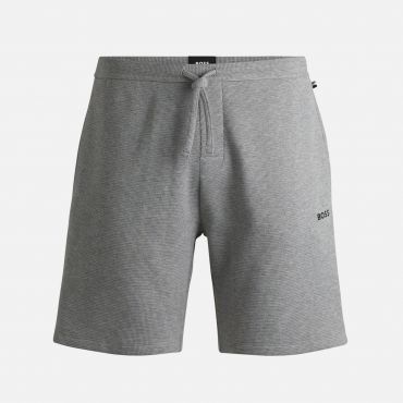 BOSS Bodywear Lounge Cotton-Blend Waffle-Knit Shorts - S