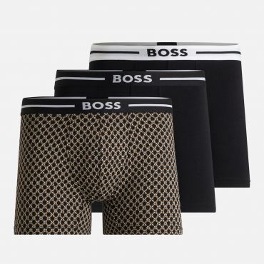 BOSS Bodywear Cotton-Blend Stretch-Jersey 3 Pack Boxer Briefs - M