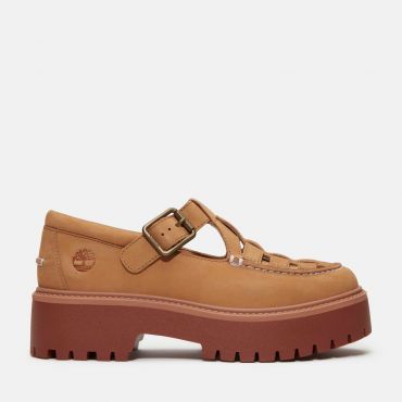 Timberland Women's Stone Street Fisherman 'Red Brick' Shoes - UK 4