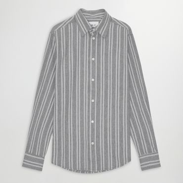 NN.07 Colby Cotton-Twill Striped Shirt - L