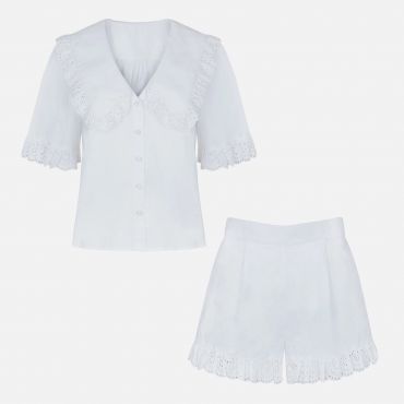 It's 9pm Luna Broderie Anglaise Cotton Co-ord - 3/ UK 14