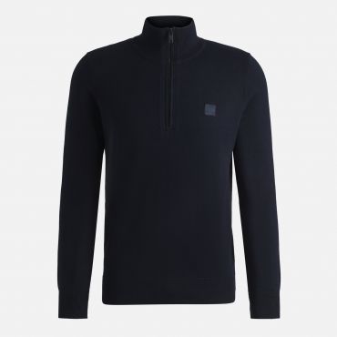 BOSS Orange Kanobix Cotton-Blend Quarter-Zip Jumper - S