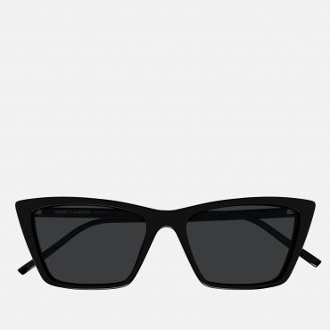 Saint Laurent Mica Thin Cat Eye Acetate Sunglasses