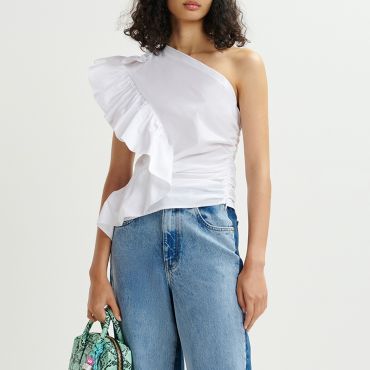 Essentiel Antwerp Haven Cotton-Poplin Top - EU 38/UK 10