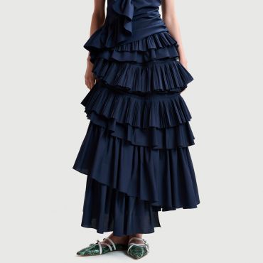Essentiel Antwerp Hayden Cotton-Voile Ruffle Skirt - EU 36/UK 8