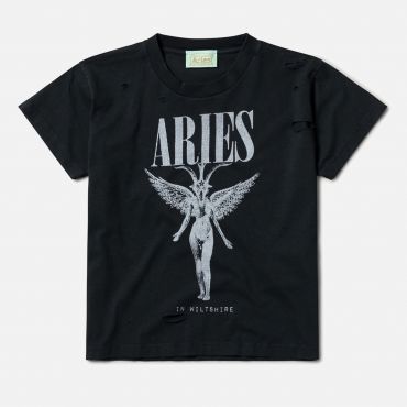 ARIES Destroyed Nirvana Cotton-Jersey T-Shirt - L