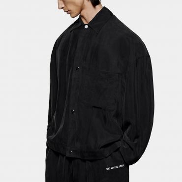 MKI MIYUKI ZOKU Sandwash Cupro-Blend Trucker Jacket - L