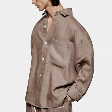 MKI MIYUKI ZOKU Box Dress Linen Shirt - S