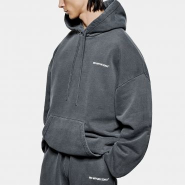 MKI MIYUKI ZOKU Uniform Cotton-Blend Jersey Hoodie - M