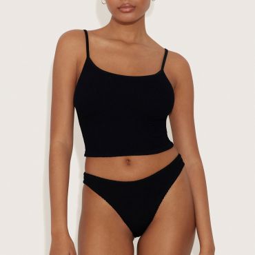 Hunza G Strap Stretch-Seersucker Bikini