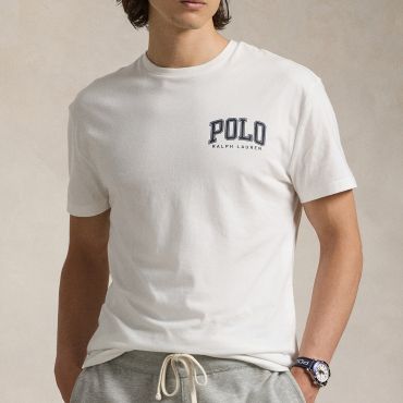 Polo Ralph Lauren Varsity Custom-Fit Cotton-Jersey T-Shirt - L