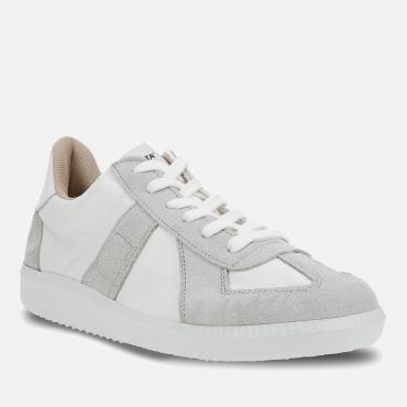 Novesta Unisex German Army Canvas and Suede Trainers - UK 7
