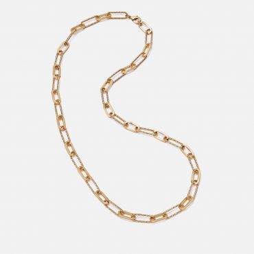 Daisy London x Polly Sayer Paperclip 18k-Plated Necklace