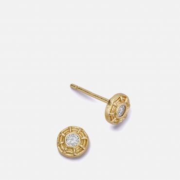 Daisy London Apollo Sparkle Stud 18k Gold-Plated Earrings