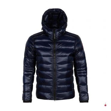 CANADA GOOSE - Quilted Jacket Crofton Down Hoody, Navy