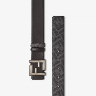 Squared Ff Belt, Black Size 105 - Fendi