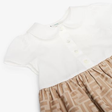 Baby Dress, Beige Size 24m - Fendi