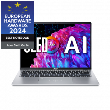 Acer Swift Go 14 OLED Ultrasmukły laptop | SFG14-73 | Srebrny