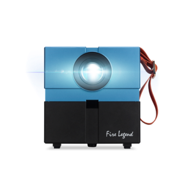 AOPEN Portable LED, QH12a, Projector, HD Resolution, 135 lm Brightness, Błękitny