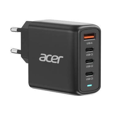 Acer 100W GaN PD Laturi, USB-portit: 3C+1A, EU-pistoke