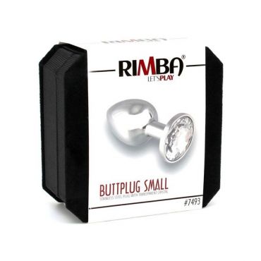 Rimba Small Stainless Steel Anal Plug, White - Amorana