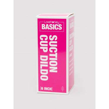 Lovehoney-BASICS BASICS Suction Cup Dildo Dildo, Purple - 15.24 cm - Amorana