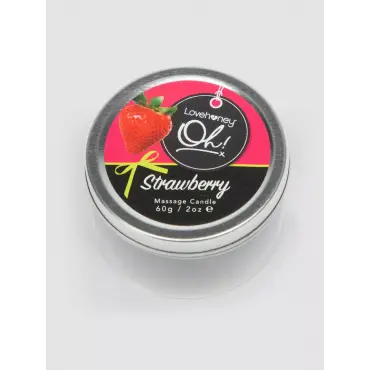 Lovehoney-Oh Strawberry Lickable Massage Candle - Amorana