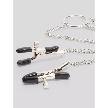 Bondage Boutique Nipple and Clitoris Clamp with Chain - Amorana