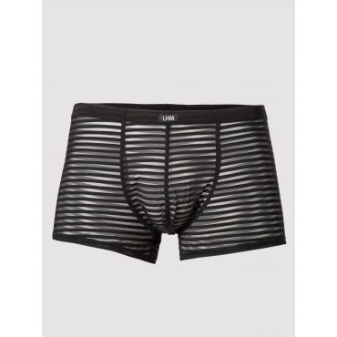 LHM Stripe Mesh Boxer Shorts Black, L/XL - Amorana