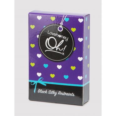 Lovehoney Oh! Silky Bondage Restraints, Black - Amorana