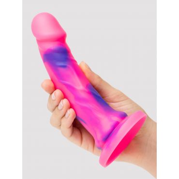 Lifelike Lover Luxe Realistic Multicoloured Silicone Dildo 7 Inch - Amorana