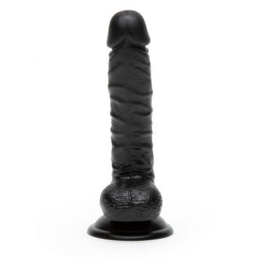 Lifelike Lover Classic Realistic Dildo 8 Inch Black, Large - Amorana