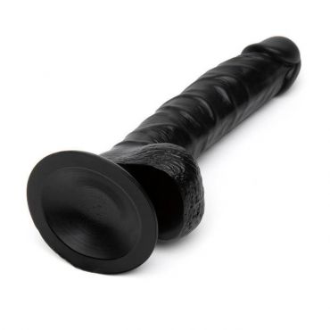 Lifelike Lover Classic Realistic Dildo 8 Inch Black, Large - Amorana