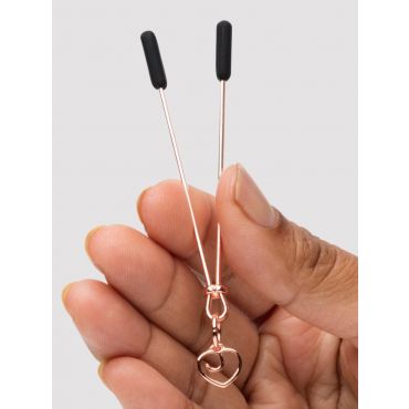 Bondage-Boutique Rose Gold Adjustable Clitoral Clamp - Amorana
