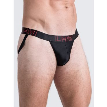 LHM Shiny Microfibre Jockstrap, Black - L / XL - Amorana