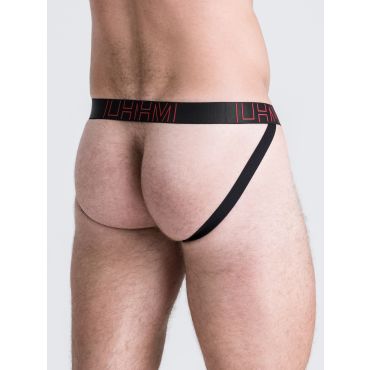 LHM Shiny Microfibre Jockstrap, Black - L / XL - Amorana