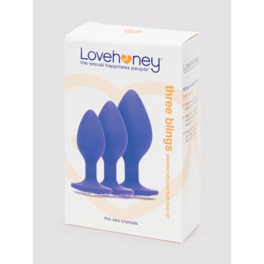 Lovehoney Jewelled Silicone Butt Plug Set - Amorana