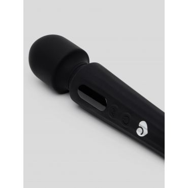 Lovehoney Power Play Rechargeable Mini Wand Vibrator, Black - Amorana