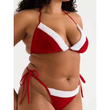 Lovehoney-Fantasy Thank You Santa Bikini Set - Amorana
