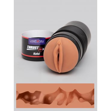 THRUST Pro Ultra Kelsi Realistic Vagina Cup, Flesh Tan - Amorana