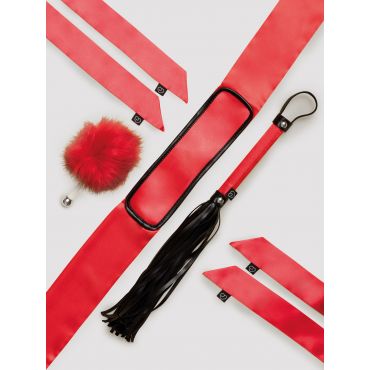 Lovehoney Tie and Tempt Luxury Bondage Kit red, Red - Amorana