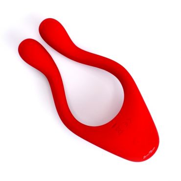 Beauments Doppio Powerful Couples Vibrator, Red - Amorana