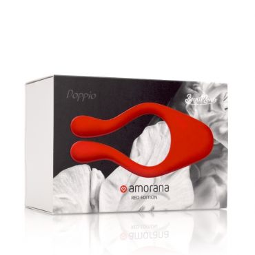 Beauments Doppio Powerful Couples Vibrator, Red - Amorana