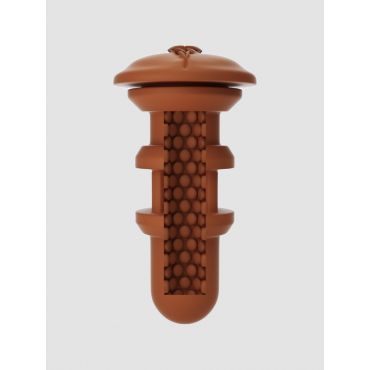 Autoblow A.I. Silicone Vagina Sleeve Brown, Brown - Amorana