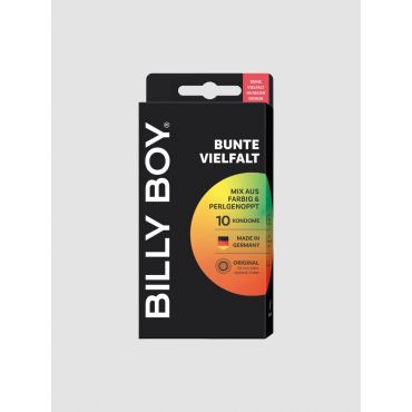 Billy Boy Colourful Variety Of Condoms, 10 Pieces - Amorana