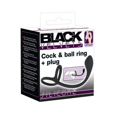 Black-Velvets Cock & Ball Penis ring - Amorana