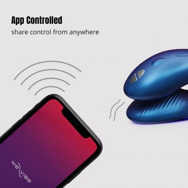 We-Vibe Chorus Remote Controlled Couple's Vibrator, Blue - Amorana