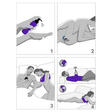 We-Vibe Chorus Remote Controlled Couple's Vibrator, Blue - Amorana