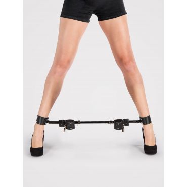 Bondage Boutique Extendable Spreader Bar with Leather Cuffs - Amorana