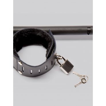 Bondage Boutique Extendable Spreader Bar with Leather Cuffs - Amorana